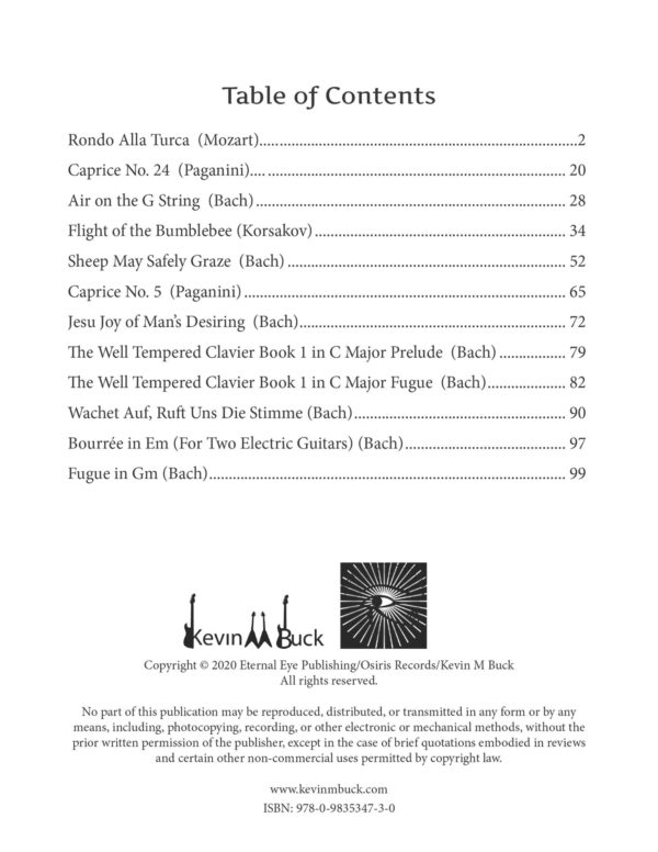 Classical Music for the Electric Guitar (Transcription Sheet Music/Tablature Book) - Image 4